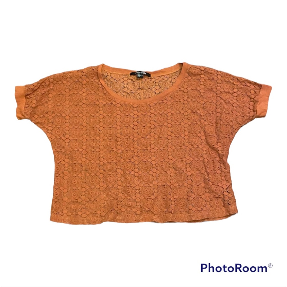 Forever 21 cropped lace top